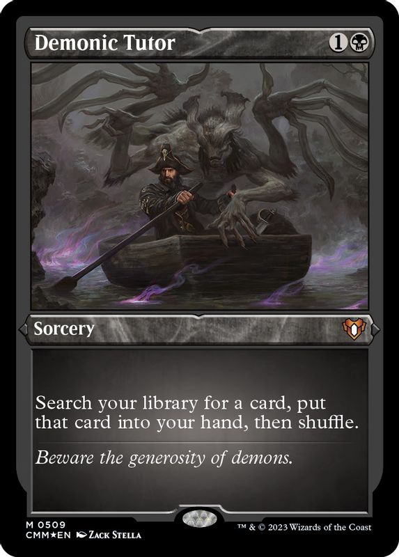 Demonic Tutor (Foil Etched) - 509 - Mythic