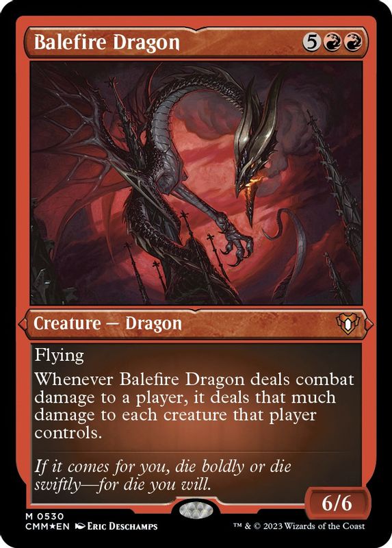 Balefire Dragon (Foil Etched) - 530 - Mythic