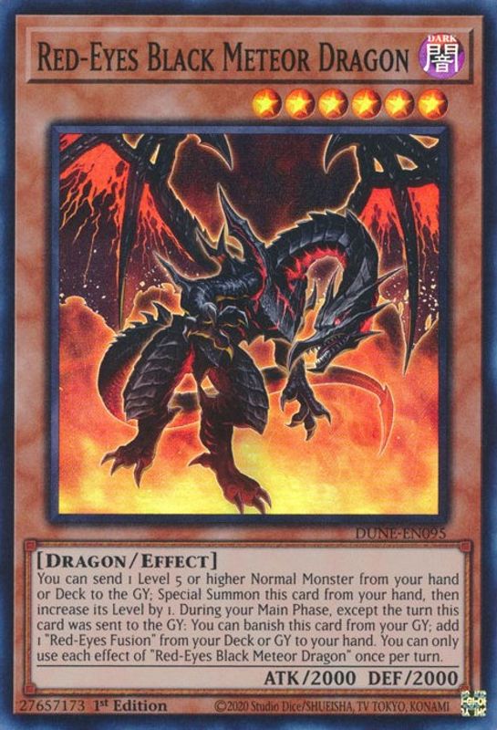 Red-Eyes Black Meteor Dragon - DUNE-EN095 - Super Rare