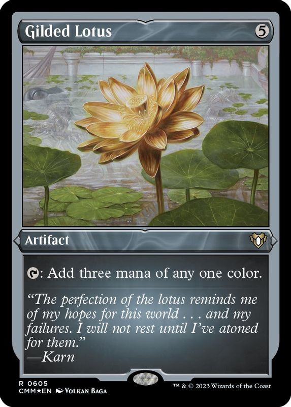 Gilded Lotus (Foil Etched) - 605 - Rare