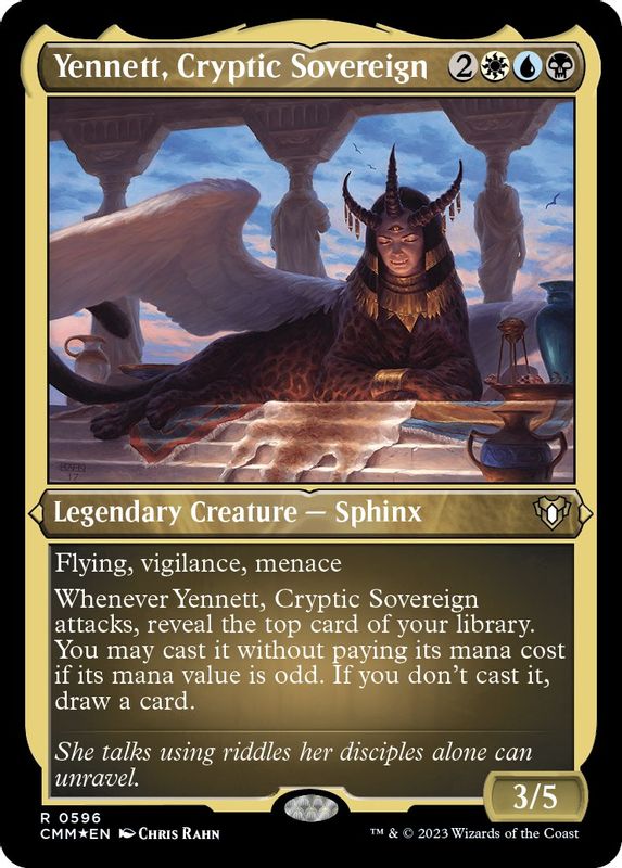 Yennett, Cryptic Sovereign (Foil Etched) - 596 - Rare