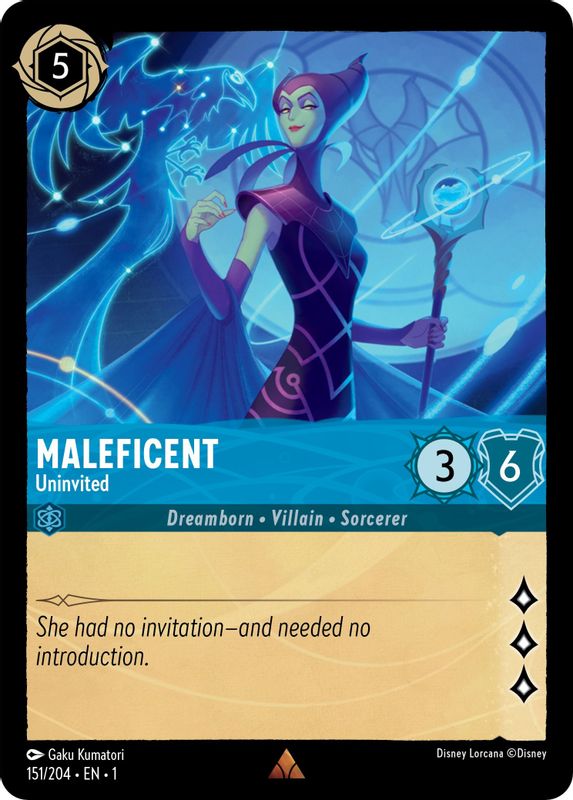 Maleficent - Univited - 151/204 - Rare