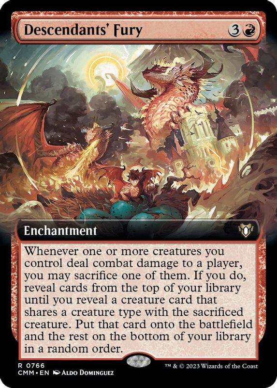 Descendants' Fury (Extended Art) - 766 - Rare