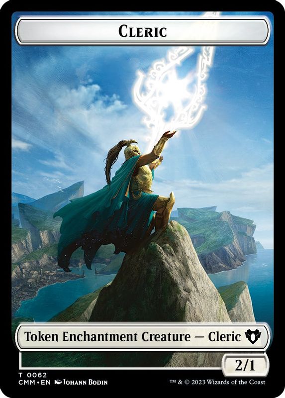 Cleric // Cat Beast Double-Sided Token - 62 // 61 - Token