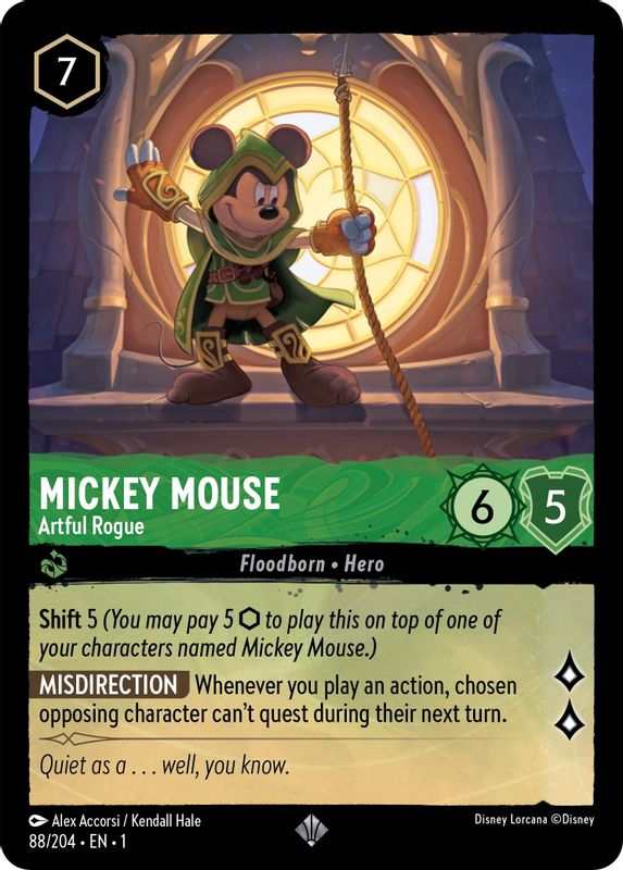 Mickey Mouse - Artful Rogue - 88/204 - Super Rare