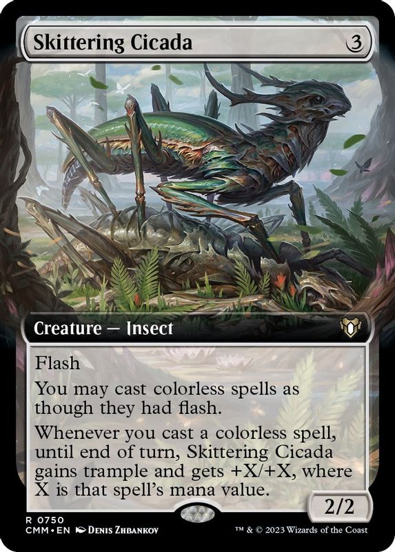 Skittering Cicada (Extended Art) - 750 - Rare