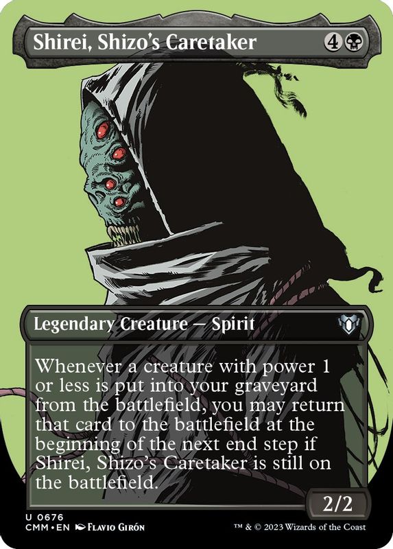 Shirei, Shizo's Caretaker (Borderless) - 676 - Uncommon