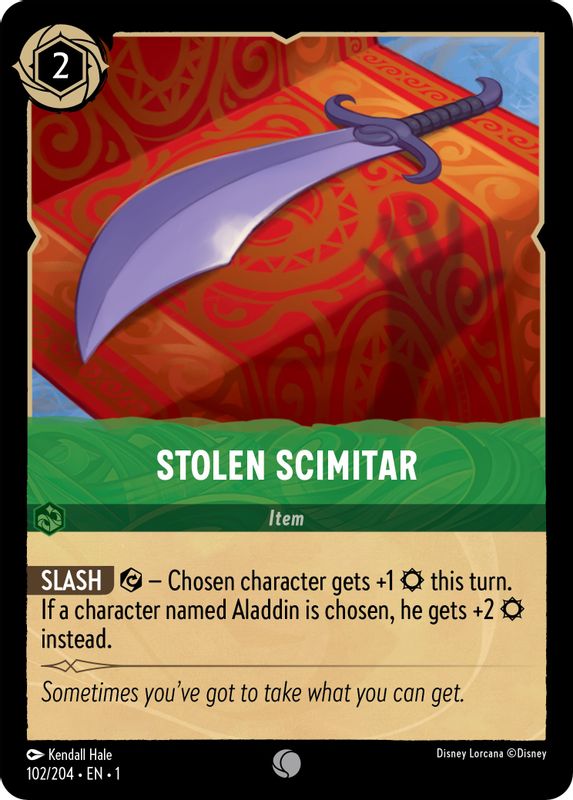 Stolen Scimitar - 102/204 - Common