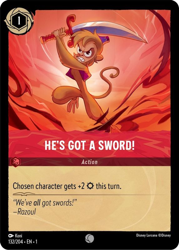 He's Got A Sword! - 132/204 - Common