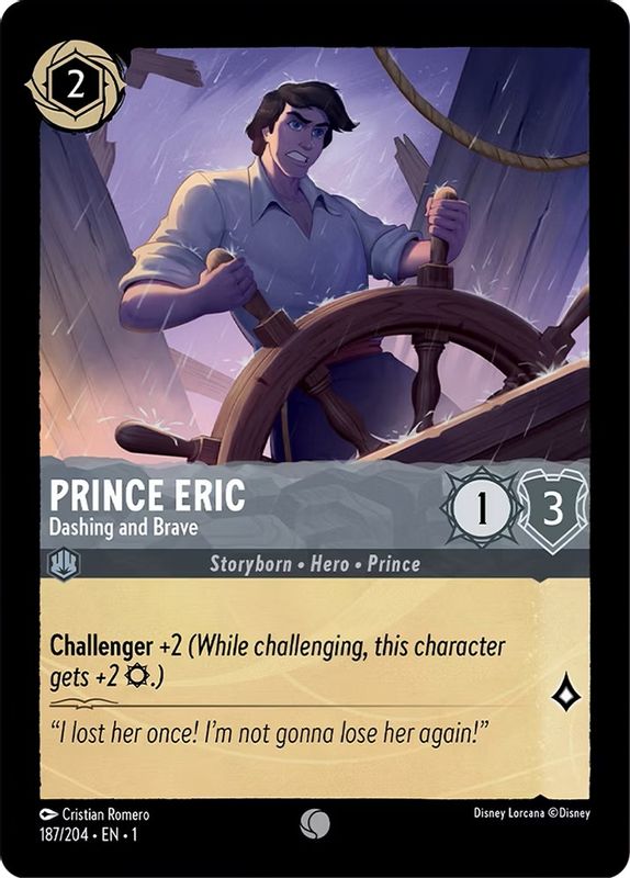 Prince Eric - Dashing and Brave - 187/204 - Common