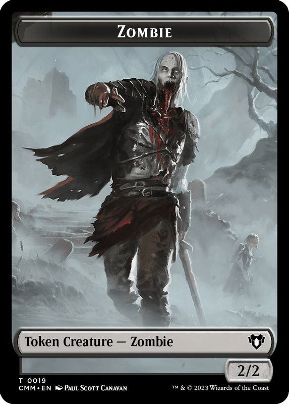 Zombie (0019) // Construct (0042) Double-Sided Token - 19 // 42 - Token