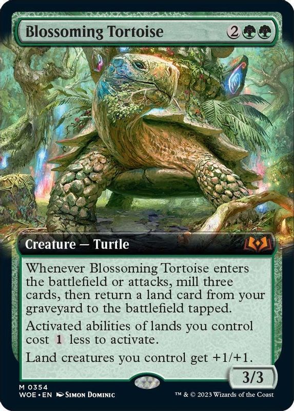 Blossoming Tortoise (Extended Art) - 354 - Mythic