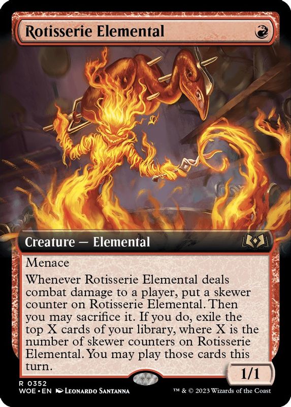 Rotisserie Elemental (Extended Art) - 352 - Rare