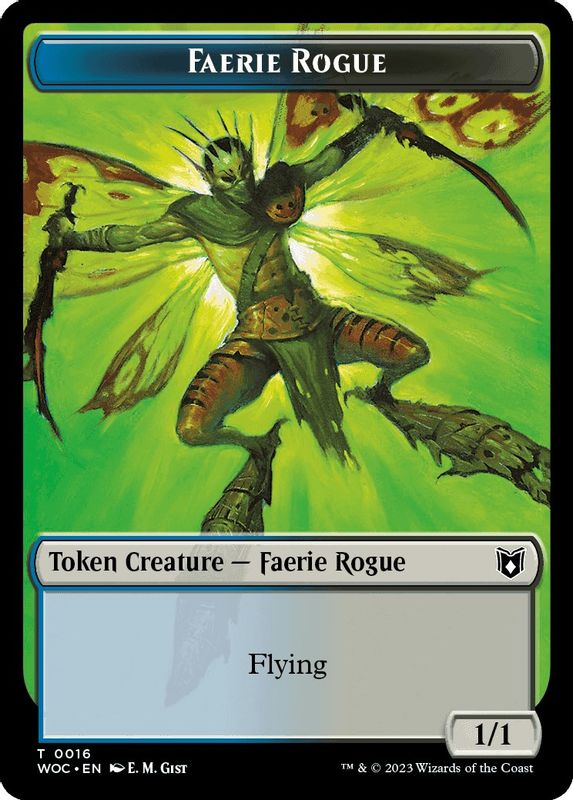 Faerie Rogue (0016) // Faerie Double-Sided Token - 16 // 10 - Token