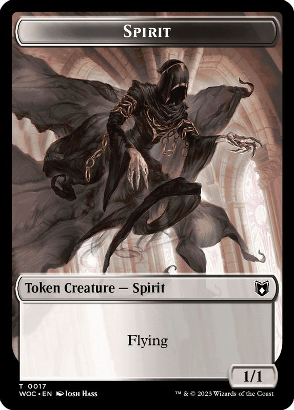 Spirit // Saproling Double-Sided Token - 17 // 15 - Token