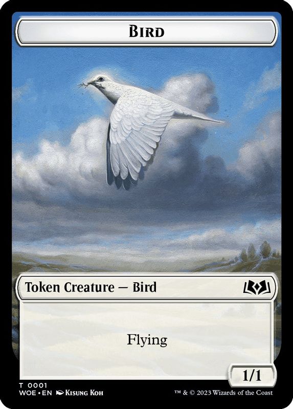 Bird // Food (0010) Double-Sided Token - 1 // 10 - Token