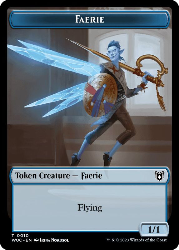 Faerie // Saproling Double-Sided Token - 10 // 15 - Token