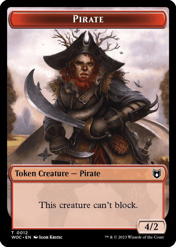 Pirate // Pegasus Double-Sided Token - 12 // 9 - Token