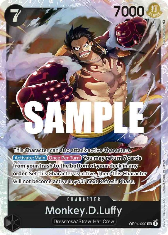 Monkey.D.Luffy (090) - OP04-090 - Super Rare