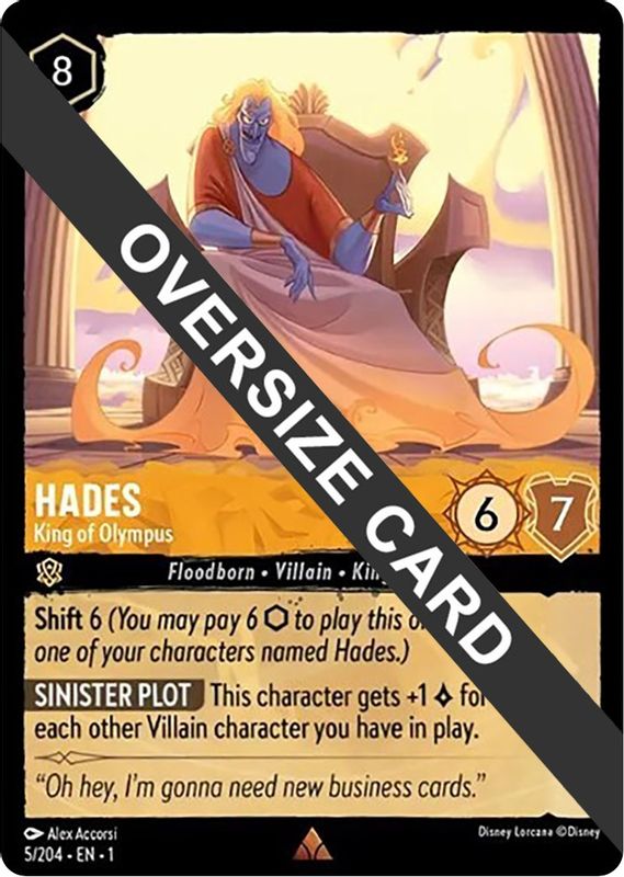 Hades - King of Olympus (Oversized) - 5/204 - Rare