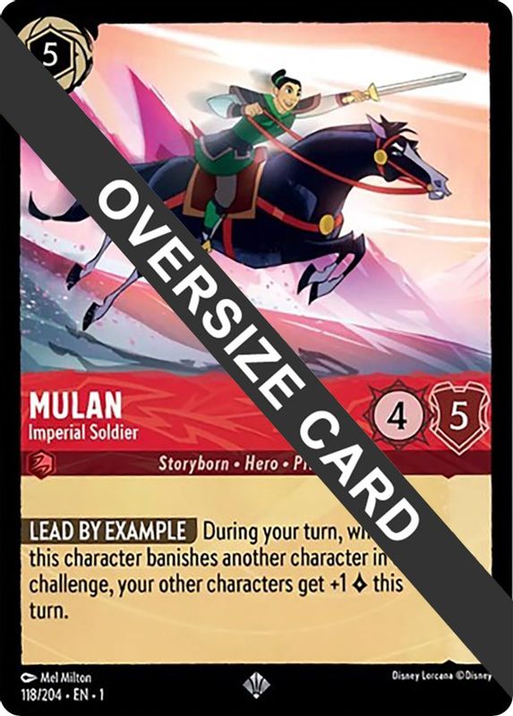 Mulan - Imperial Soldier (Oversized) - 118/204 - Super Rare