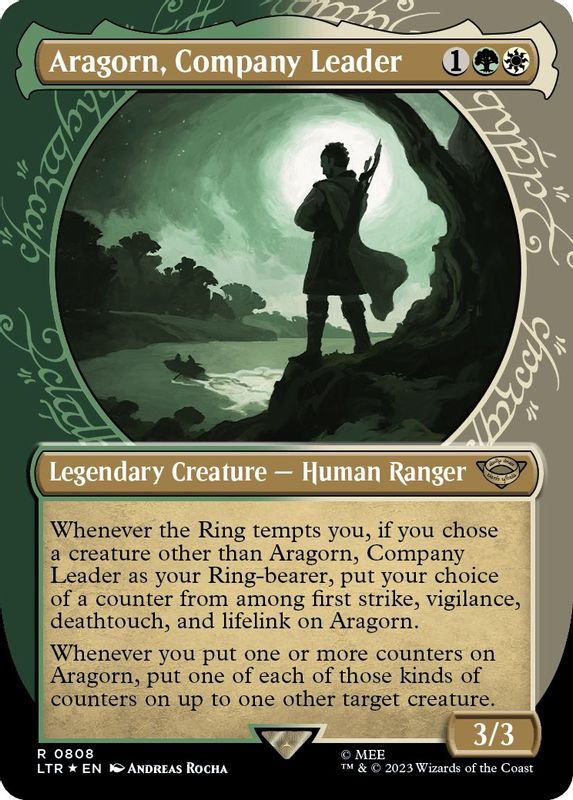 Aragorn, Company Leader (Showcase) (Surge Foil) - 808 - Rare