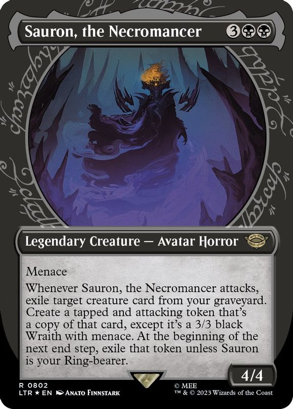 Sauron, the Necromancer (Showcase) (Surge Foil) - 802 - Rare