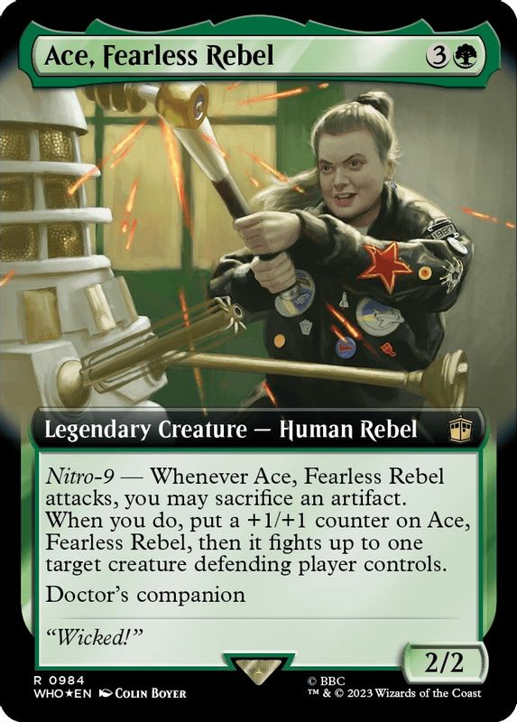 Ace, Fearless Rebel (Extended Art) (Surge Foil) - 984 - Rare