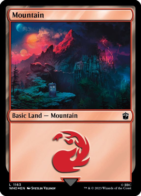 Mountain (1163) (Surge Foil) - 1163 - Land