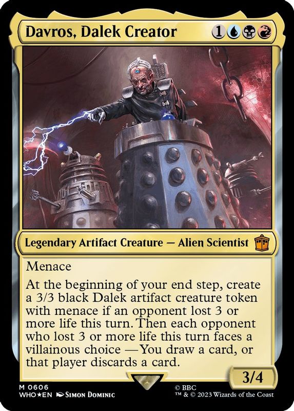 Davros, Dalek Creator (Surge Foil) - 606 - Mythic