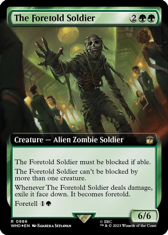 The Foretold Soldier (Extended Art) (Surge Foil) - 986 - Rare