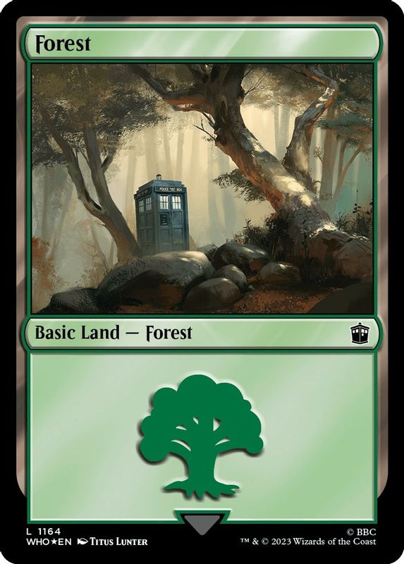 Forest (1164) (Surge Foil) - 1164 - Land