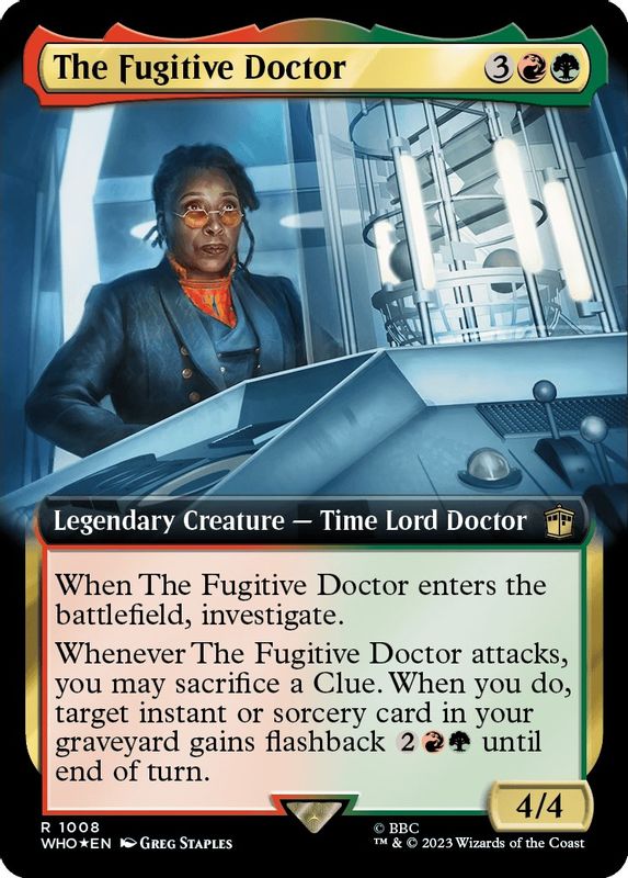 The Fugitive Doctor (Extended Art) (Surge Foil) - 1008 - Rare