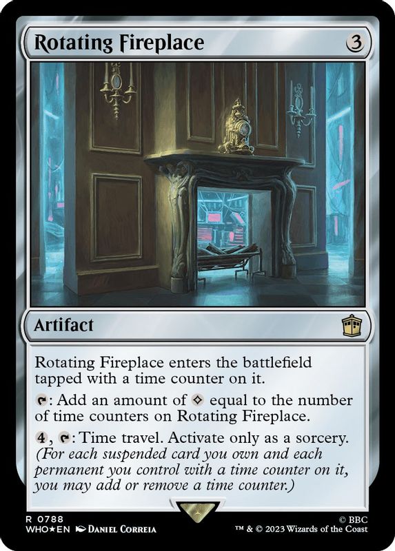 Rotating Fireplace (Surge Foil) - 788 - Rare