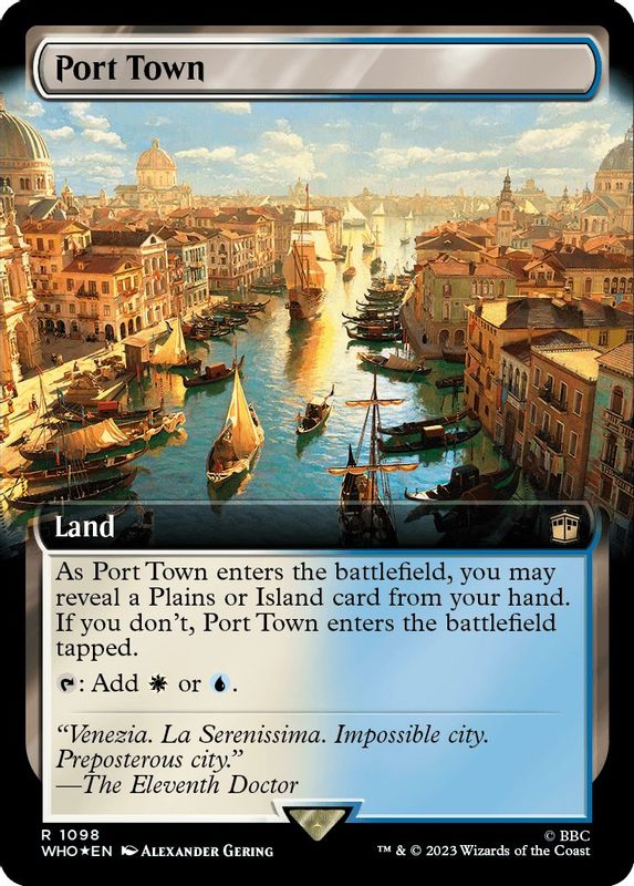 Port Town (Extended Art) (Surge Foil) - 1098 - Rare