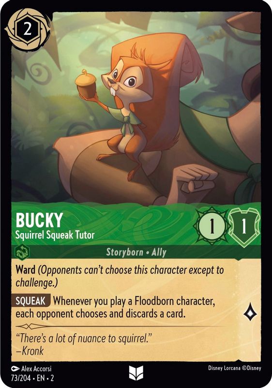 Bucky - Squirrel Squeak Tutor - 73/204 - Uncommon