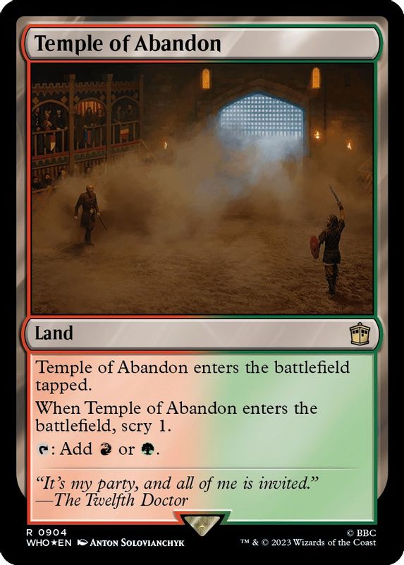 Temple of Abandon (Surge Foil) - 904 - Rare