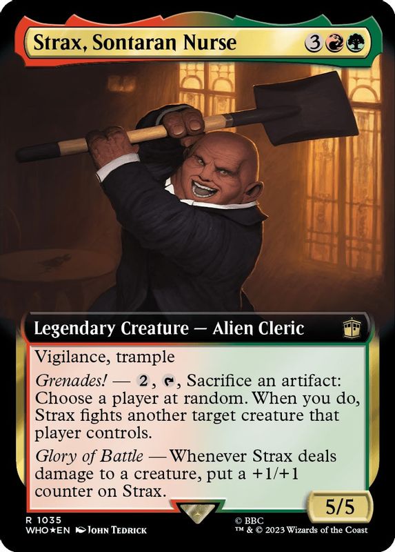 Strax, Sontaran Nurse (Extended Art) (Surge Foil) - 1035 - Rare