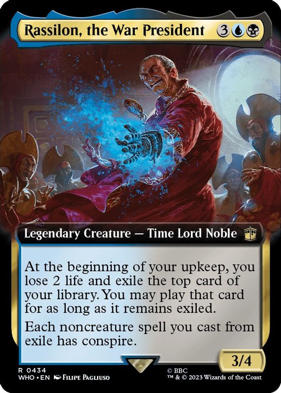 Rassilon, the War President (Extended Art) - 434 - Rare