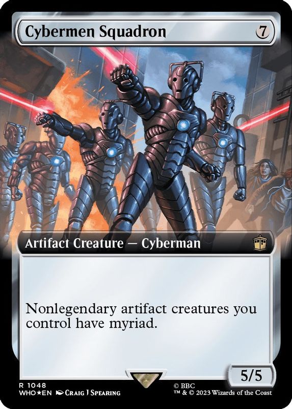 Cybermen Squadron (Extended Art) (Surge Foil) - 1048 - Rare