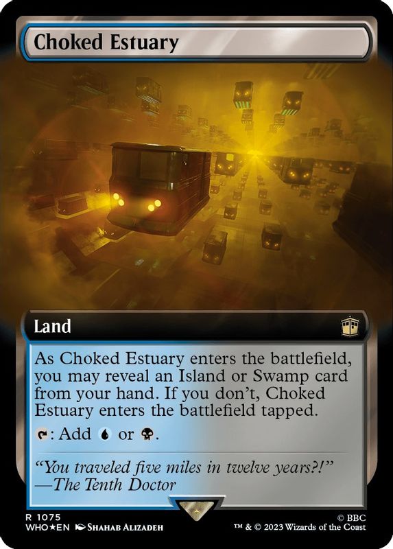 Choked Estuary (Extended Art) (Surge Foil) - 1075 - Rare