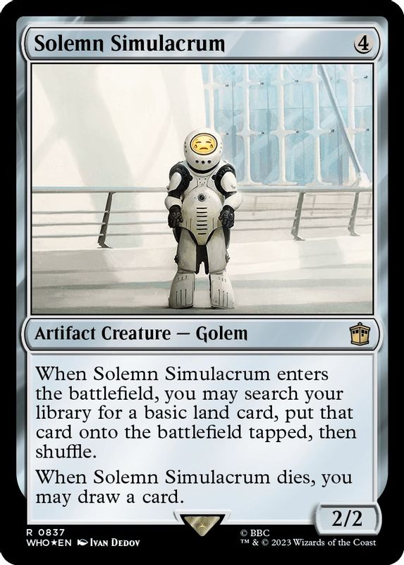 Solemn Simulacrum (Surge Foil) - 837 - Rare