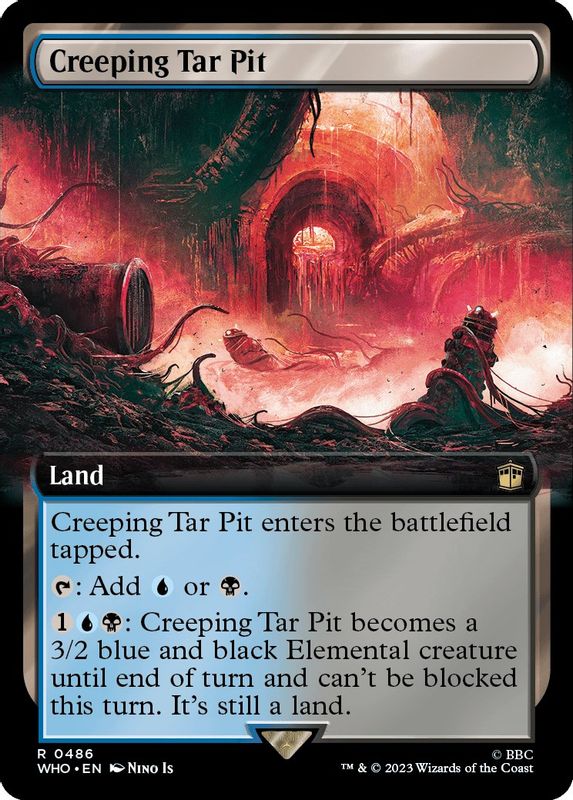 Creeping Tar Pit (Extended Art) - 486 - Rare