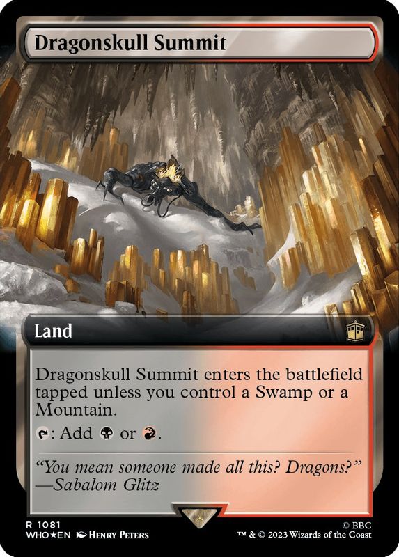 Dragonskull Summit (Extended Art) (Surge Foil) - 1081 - Rare