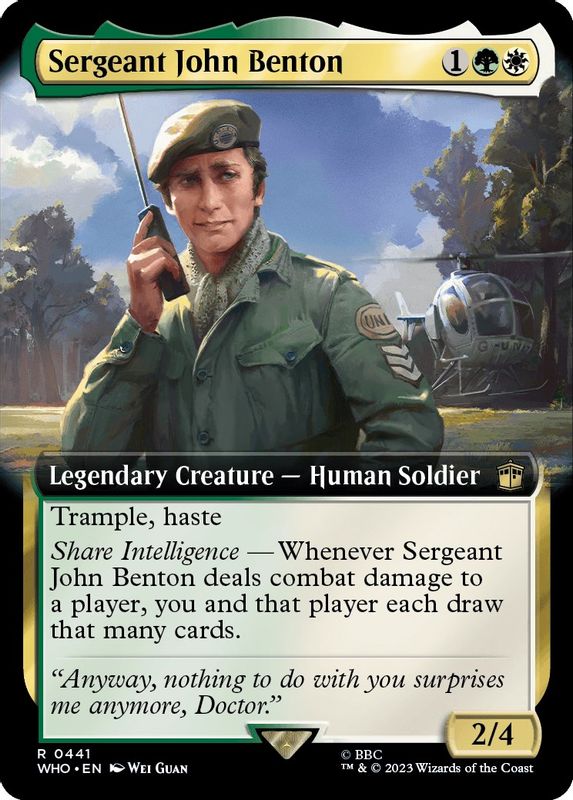 Sergeant John Benton (Extended Art) - 441 - Rare