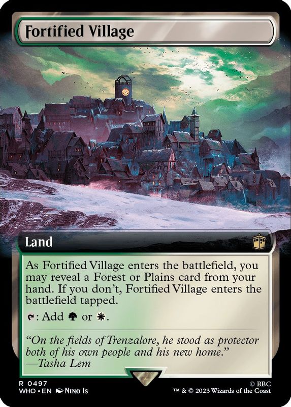 Fortified Village (Extended Art) - 497 - Rare