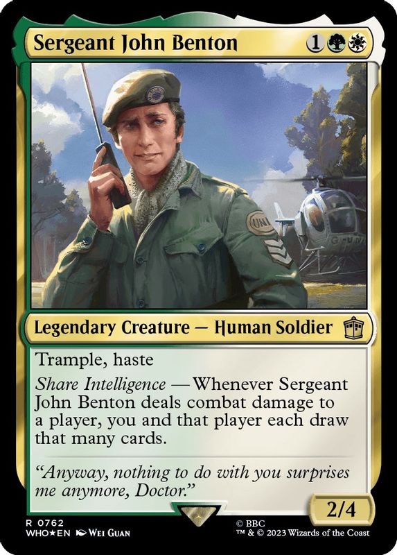 Sergeant John Benton (Surge Foil) - 762 - Rare