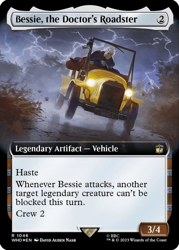 Bessie, the Doctor's Roadster (Extended Art) (Surge Foil) - 1046 - Rare