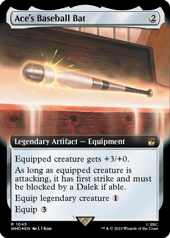 Ace's Baseball Bat (Extended Art) (Surge Foil) - 1045 - Rare