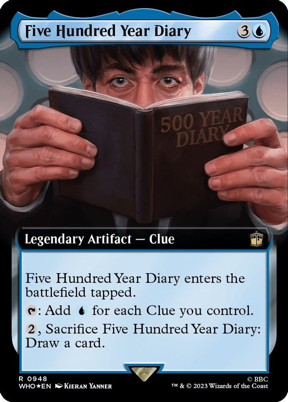 Five Hundred Year Diary (Extended Art) (Surge Foil) - 948 - Rare